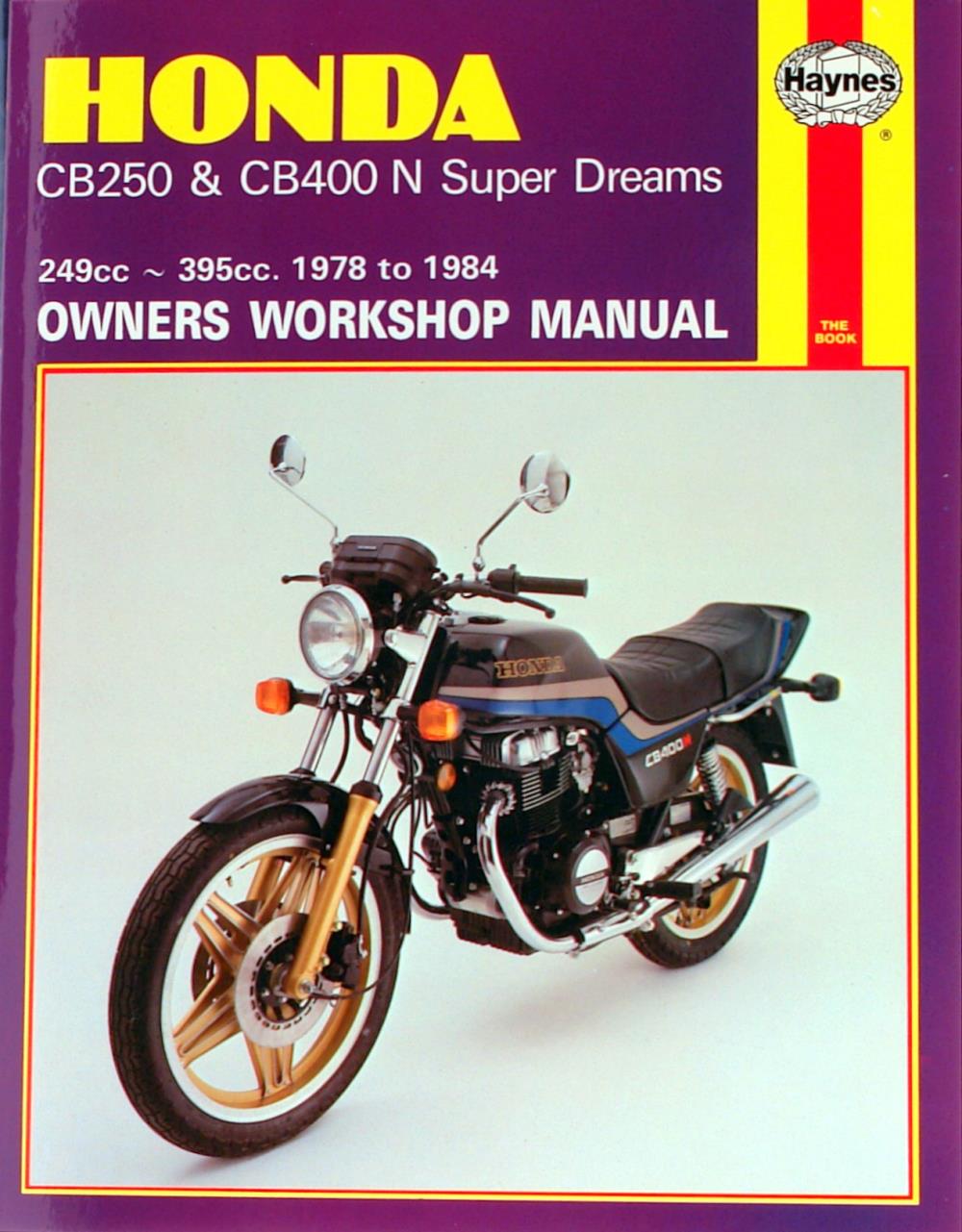 Manual Haynes For 1978 Honda Cb 250 N Super Dream Ebay