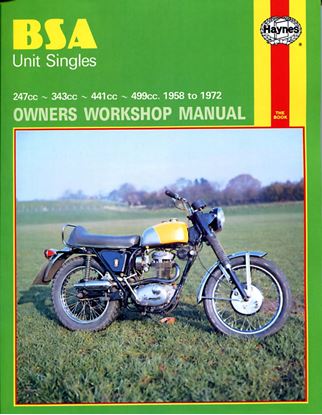 Picture of Haynes Workshop Manual BSA Unit Singles 58-72