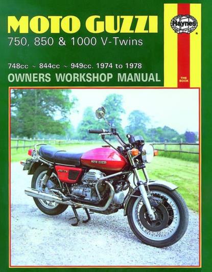 Picture of Haynes Workshop Manual Moto Guzzi 750, 850, 1000 V-Twins 74-78