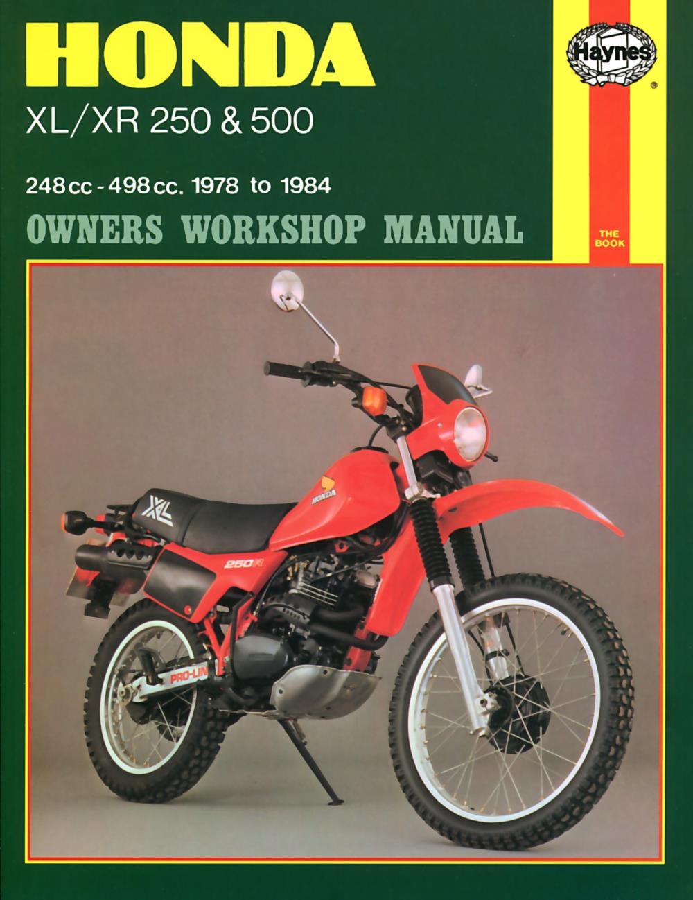 Manual Haynes For 1980 Honda Xl 250 Sa Ebay