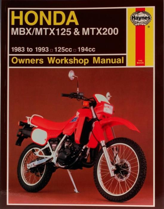 Picture of Haynes Workshop Manual Honda MBX125, MTX125, MTX200 83-93