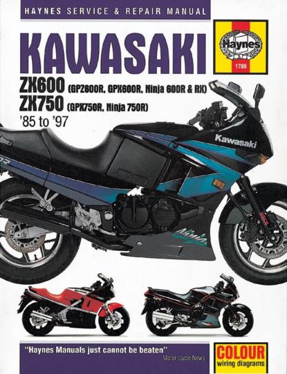 Picture of Haynes Workshop Manual Kawasaki GPZ600, GPX600, Ninja 600, GPX750 85-97