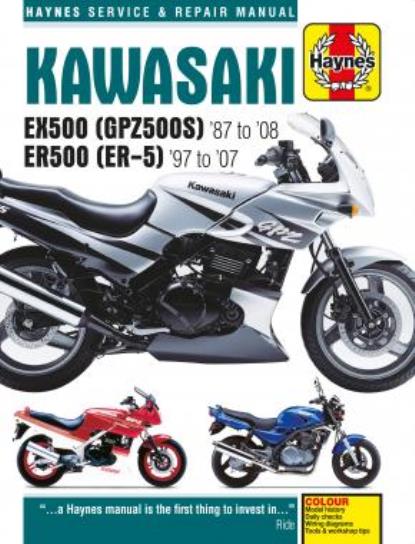 Picture of Haynes Workshop Manual Kawasaki GPZ500S (EX500A, D, E) ER-5 (ER500A, C) 87-07