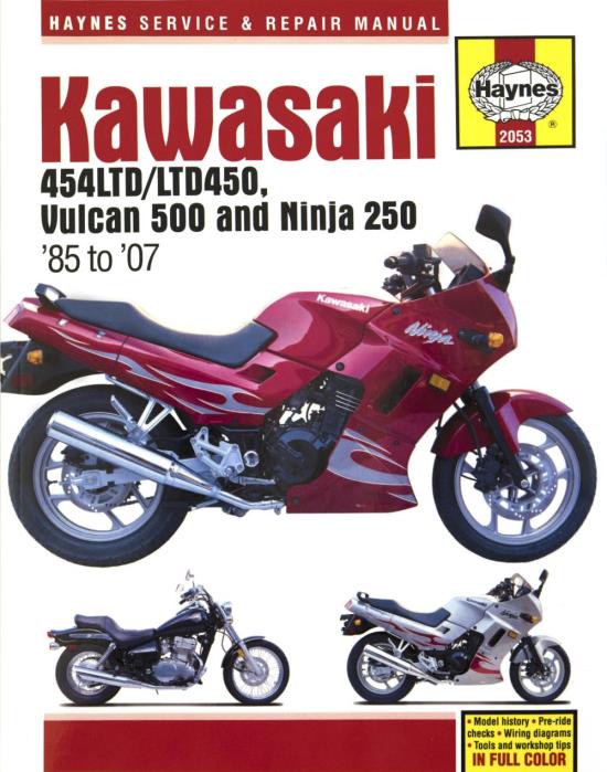 Picture of Haynes Workshop Manual Kawasaki EN450, EN500 85-07