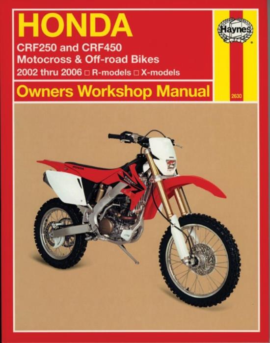 Picture of Haynes Workshop Manual Honda CRF250R, CRF250X 04-06, CRF450R, CRF450X 02-06