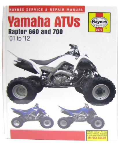 Picture of Manual Haynes for 2010 Yamaha YFM 700 RZ Raptor (1AS3/1AS6)