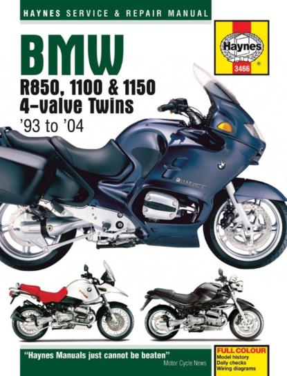 Picture of Haynes Workshop Manual BMW R850, R1100 & R1150 4 Valve Twins 93-06