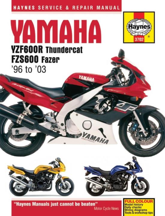 Picture of Haynes Workshop Manual YZF600R Thundercat 96-03, FZS600 Fazer 98-03