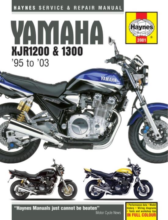 Picture of Haynes Workshop Manual Yamaha XJR1200 95-98, XJR1300, SP 99-06