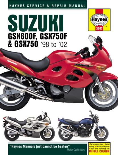 Picture of Haynes Workshop Manual Suzuki GSX600F 98-04, GSX750, F 98-02