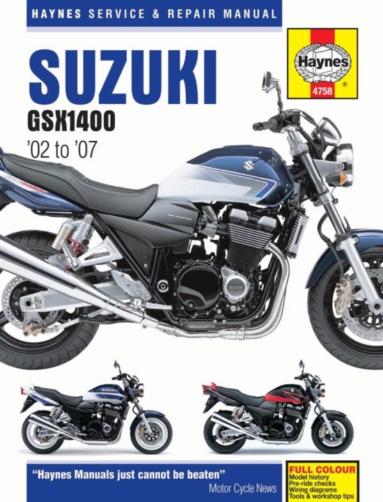 Picture of Haynes Workshop Manual Suzuki GSX1400 K2-K8 02-08