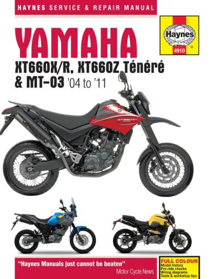 Picture of Manual Haynes for 2010 Yamaha XT 660 R (5VKE)