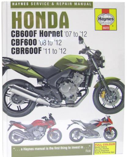 Picture of Haynes Workshop Manual Honda CB600 Hornet 07-12, CBF600 08-12, CBR600F 11-12