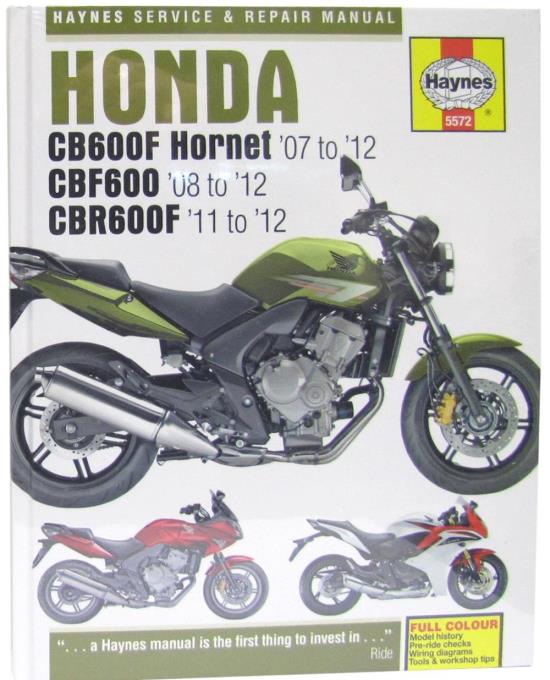 Picture of Manual Haynes for 2011 Honda CBR 600 FB (Non ABS)
