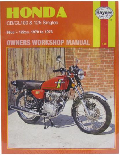 Picture of Haynes Workshop Manual Honda CB100, CL100, SL100, CB125S, CB125J, CL125 70-76