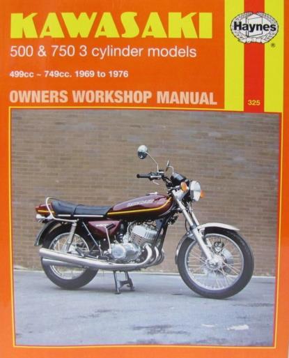 Picture of Haynes Workshop Manual Kawasaki 500 Mach III 69-73, 500 H, 750H 72-76, KH500 76