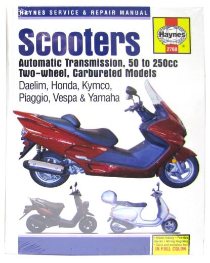 Picture of Haynes Workshop Manual Scooters Daelim, Honda, Kymco, Piaggio, Vespa, Yamaha