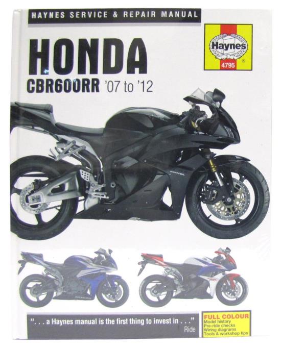 Picture of Haynes Workshop Manual Honda CBR600RR7-RRC 07 -12