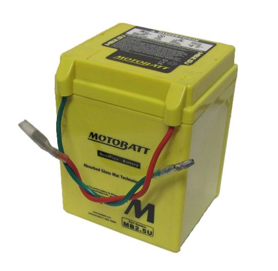 Picture of Motobatt Battery MB2.5U 12v 2.7Ah (20Hr) L:80mm x H:105mm x W:70mm Fully Sealed