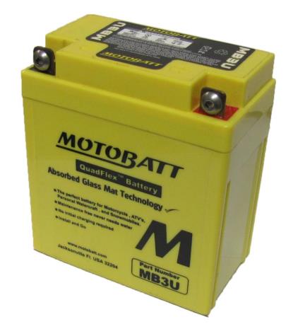 Picture of Battery MB3U Fully Sealed CB3L-A,CB3L-B(10)