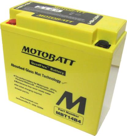 Picture of Motobatt Battery MBT14B4 Fully Sealed CT14B-4, CT14B-BS (6)