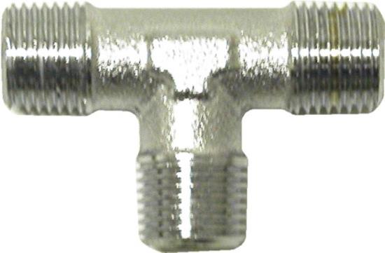 Picture of 'T' Connector 1/8 BSP Chrome (Per 5)