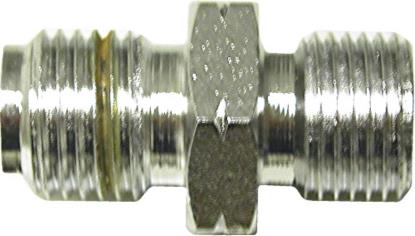Picture of Adaptor 10mm x 1.25mm Concave Chrome fits on to 1/8" Hose End (Per 5)