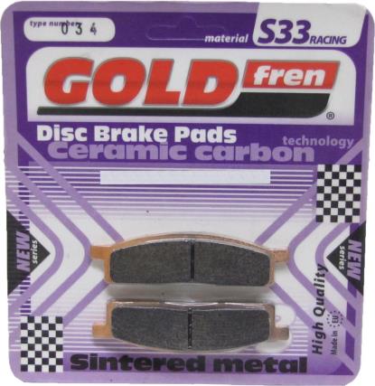 Picture of Goldfren 034-S33, VD244, FA119, FDB453, SBS589 Disc Pads (Pair)