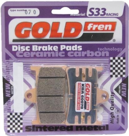 Picture of Goldfren 070-S33, FA168, FA252, FA380, VD9002 Disc Pads (Pair)