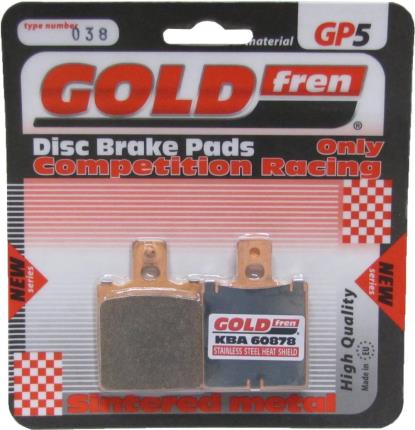 Picture of Goldfren GP5-038, VD911, VD948, FA47, FDB207/R, FDB705, SBS519 Disc Pads (Pair)