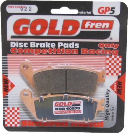 Picture of Goldfren GP5-022, VD156, FA142, F26, FDB521, SBS627 Disc Pads (Pair)