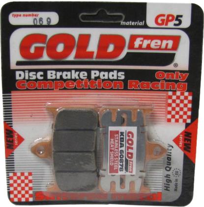 Picture of Goldfren GP5-069, VD154, FA187, FA144, FDB858 Disc Pads (Pair)