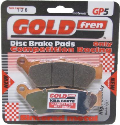 Picture of Goldfren GP5-106, VD958, FA209, FDB2006, SBS674 Disc Pads (Pair)