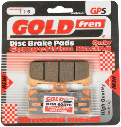 Picture of Goldfren GP5-116, FA218, FDB2007, SBS695 Disc Pads (Pair)