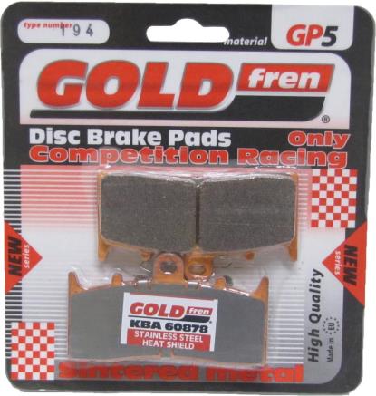 Picture of Goldfren GP5-194, FA294, SBS743, VD9020 Disc Pads (Pair)