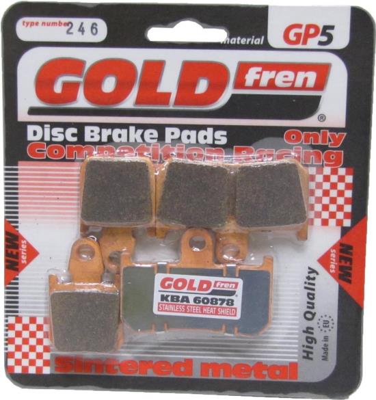 Picture of Goldfren GP5-246, FA442/4, SBS839, DP977 YZFR1, MT-01 2007 Front Disc Pads (Pair)