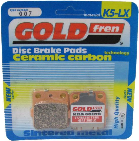 Picture of Goldfren K5-LX007, VD127/2, FA84, SBS652, SBS592 Disc Pads (Pair)