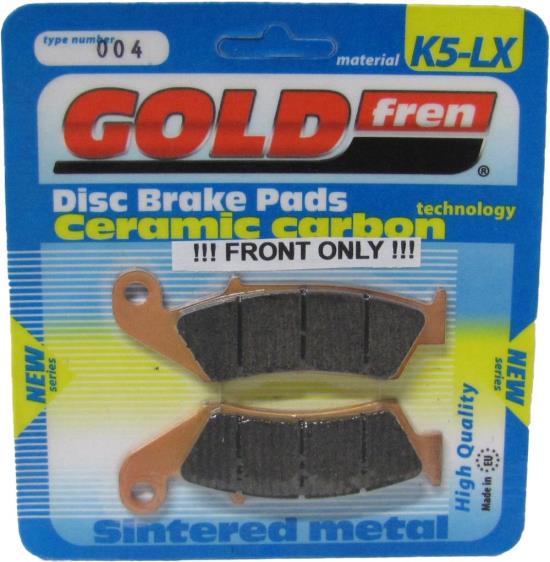 Picture of Goldfren K5-LX004, VD139, VD161, FA125, FDB459, SBS603 Disc Pads (Pair)