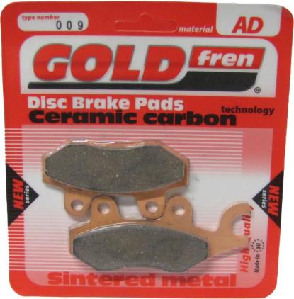 Picture of Goldfren AD009, VD250, FA165, FA215, FA197, FDB631, SBS638 Disc Pads (Pair)