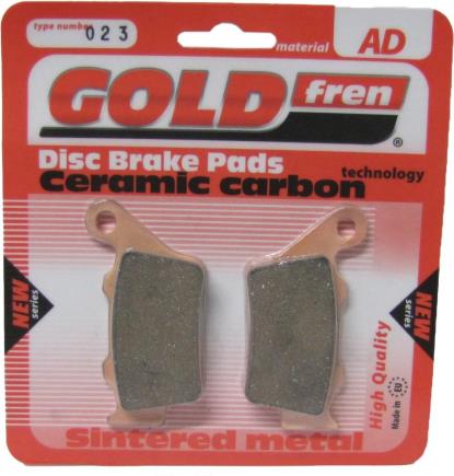 Picture of Brake Disc Pads Rear R/H Goldfren for 1998 Honda NX 650 W Dominator