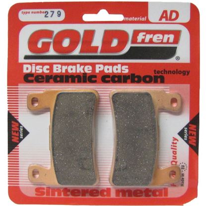 Picture of Goldfren AD279 as fitted to Harley Davidson XR1200 08-12 Fr. Disc Pads (Pair)