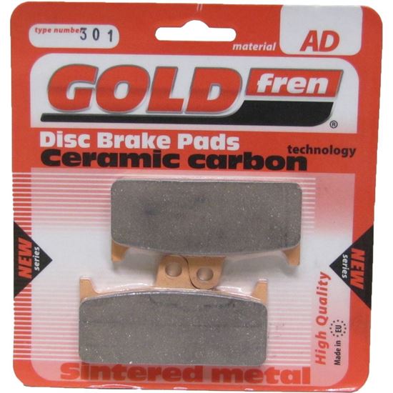 Picture of Goldfren AD301 as fitted to Goldfren CP005 Monoblock Disc Pads (Pair)