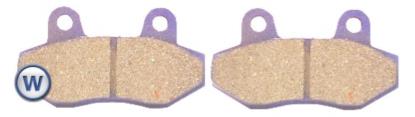 Picture of Brake Disc Pads Rear R/H Kyoto for 2009 Jonway YY 250 T-19 Grizzy (4T)