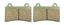 Picture of Brake Disc Pads Front L/H Kyoto for 1991 Yamaha TDM 850 (Mark.1) (3VD1)