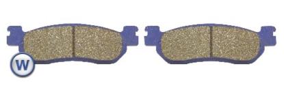 Picture of Brake Disc Pads Rear R/H Kyoto for 2009 MBK VP 125 Cityliner