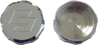 Picture of Master Cylinder Cap Chrome Aluminium screw-on Suzuki logo
