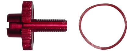 Picture of Cable Adjuster Handlebar Alloy Red 8mm Cable