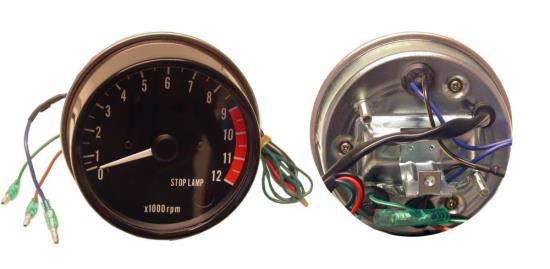 Picture of Clock Tacho Kawasaki Zs electronic with stop lamp 12000rpm