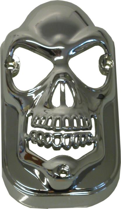 Picture of Taillight Cover Chrome Tombstone Skull to fit 312020