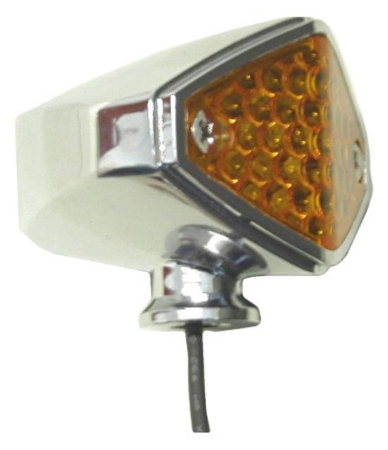 Picture of Marker Indicator Light Diamond Design with Amber Lens & LED Element